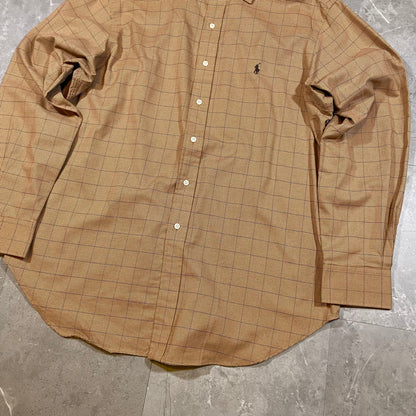 90s Ralph Lauren Brown Checkered Shirt