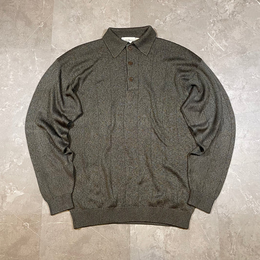 90s Barry Bricken Silk Polo Sweater