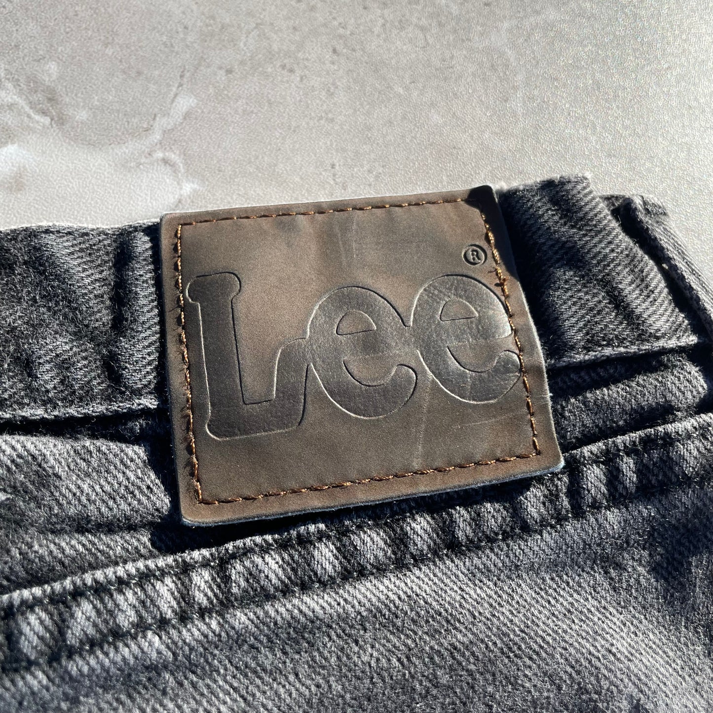 90s-00s Lee Straight Wide Fit Black Denim 40x32