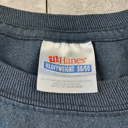 90s-00s Hanes Heavyweight Range Rider Tavern Black Biker Graphic T-Shirt