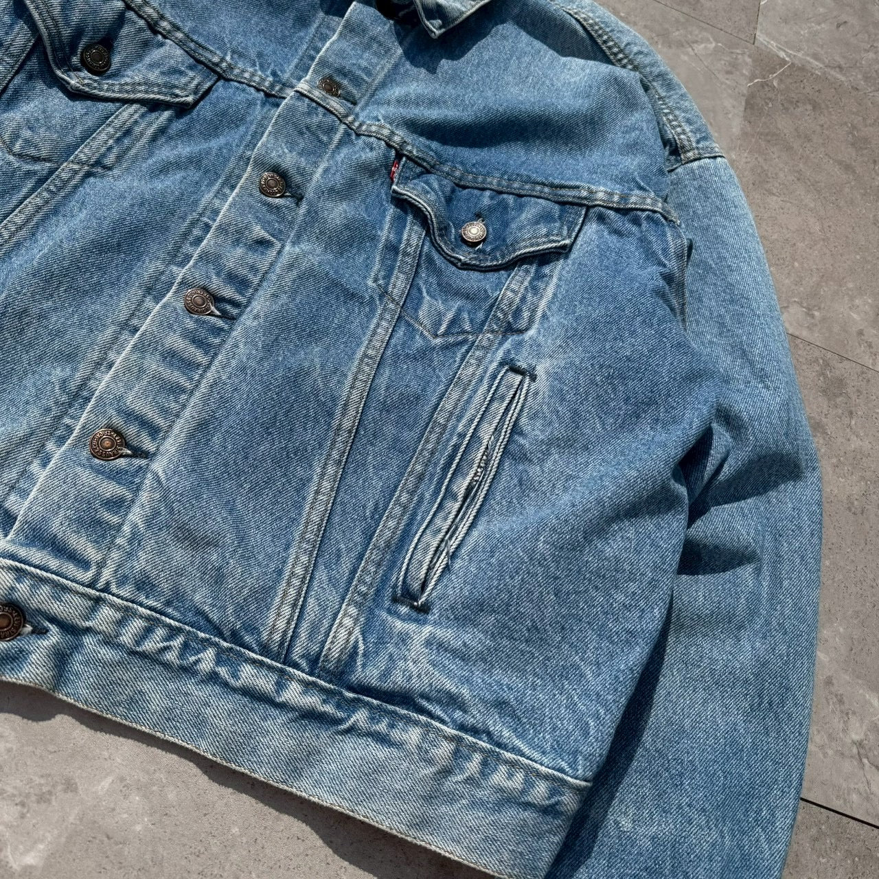 80s-90s Levi's 70507 Type III Made in USA Light Blue Denim Jacket