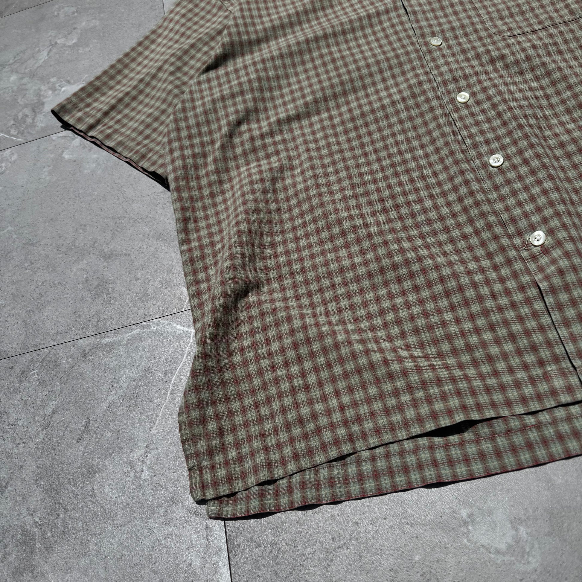 90s Ralph Lauren Adams Checkered Pocket Pony Cotton Short Sleeve Shirt KiiChain Clothing