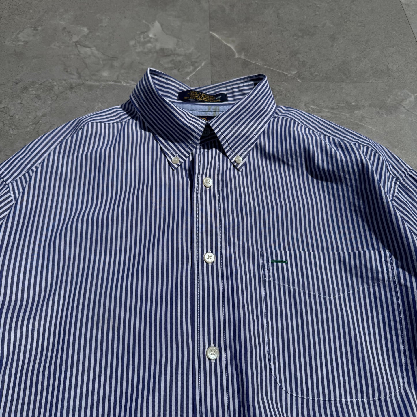 90s Tommy Hilfiger Blue Stripe Button Down Shirt KiiChain Clothing