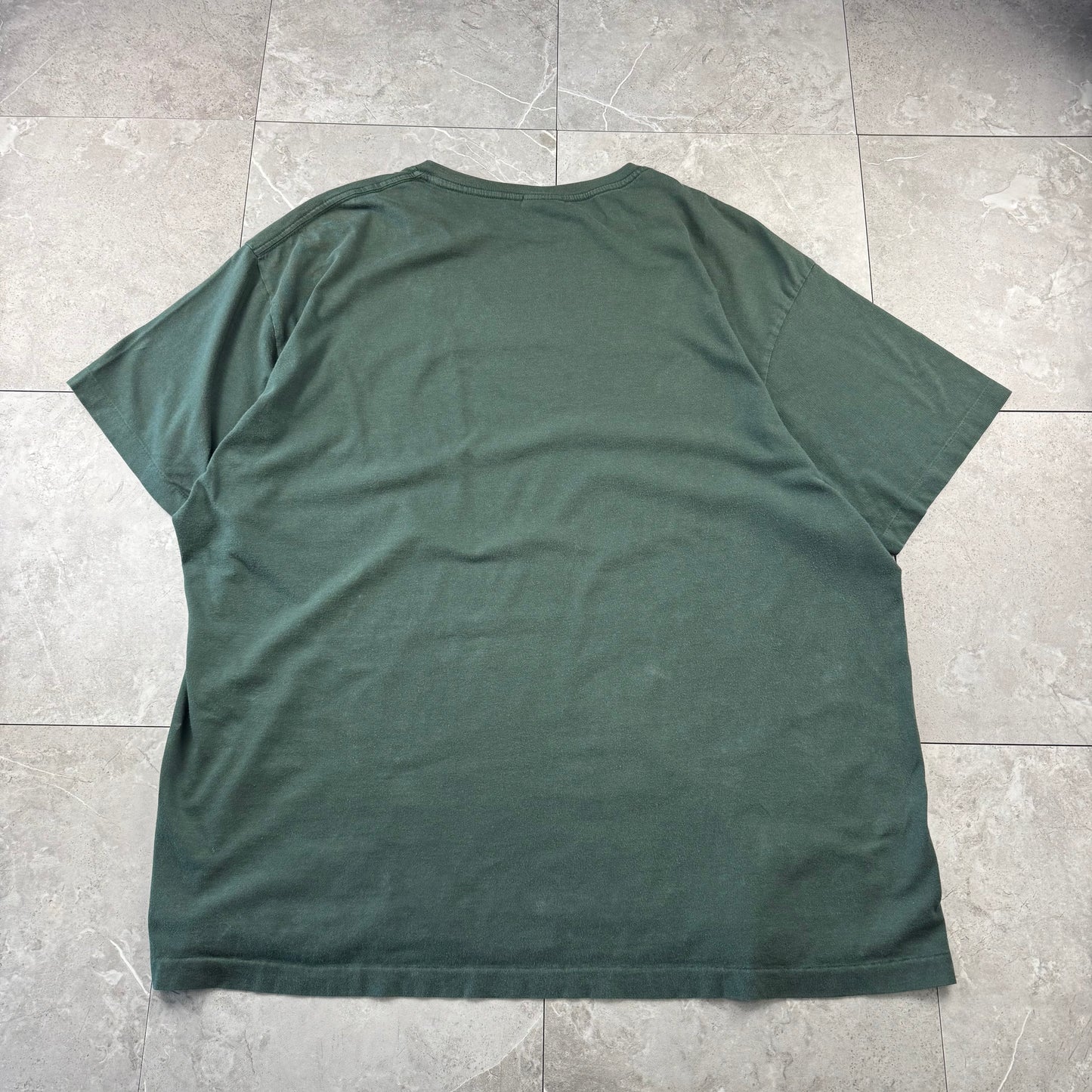 90s Polo by Ralph Lauren Green Pocket Logo Single Stitch T-Shirt