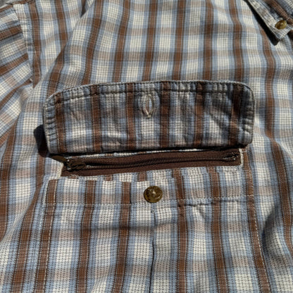 90s Cabela's Checkered Multi-Pocket Button Down Shirt KiiChain Clothing
