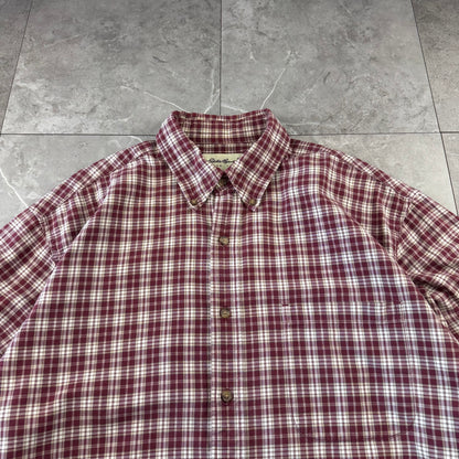 90s-00s Eddie Bauer Red Checkered Button Down Shirt