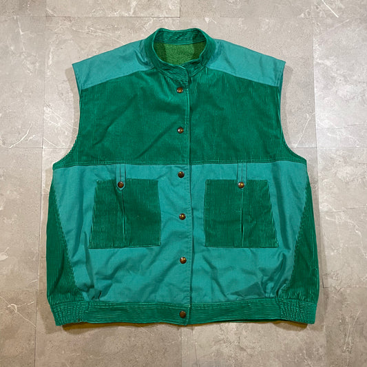 90s Unknown Hand Crafted Corduroy Tech Vest