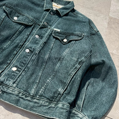 90s Guess Made in USA Dark Blue Denim Jacket