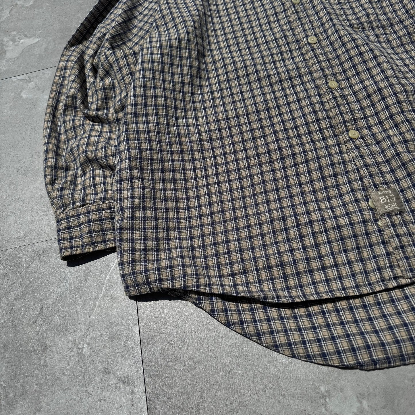 90s-00s Arrow Khaki’s BIG Oxford Checkered Shirt KiiChain Clothing
