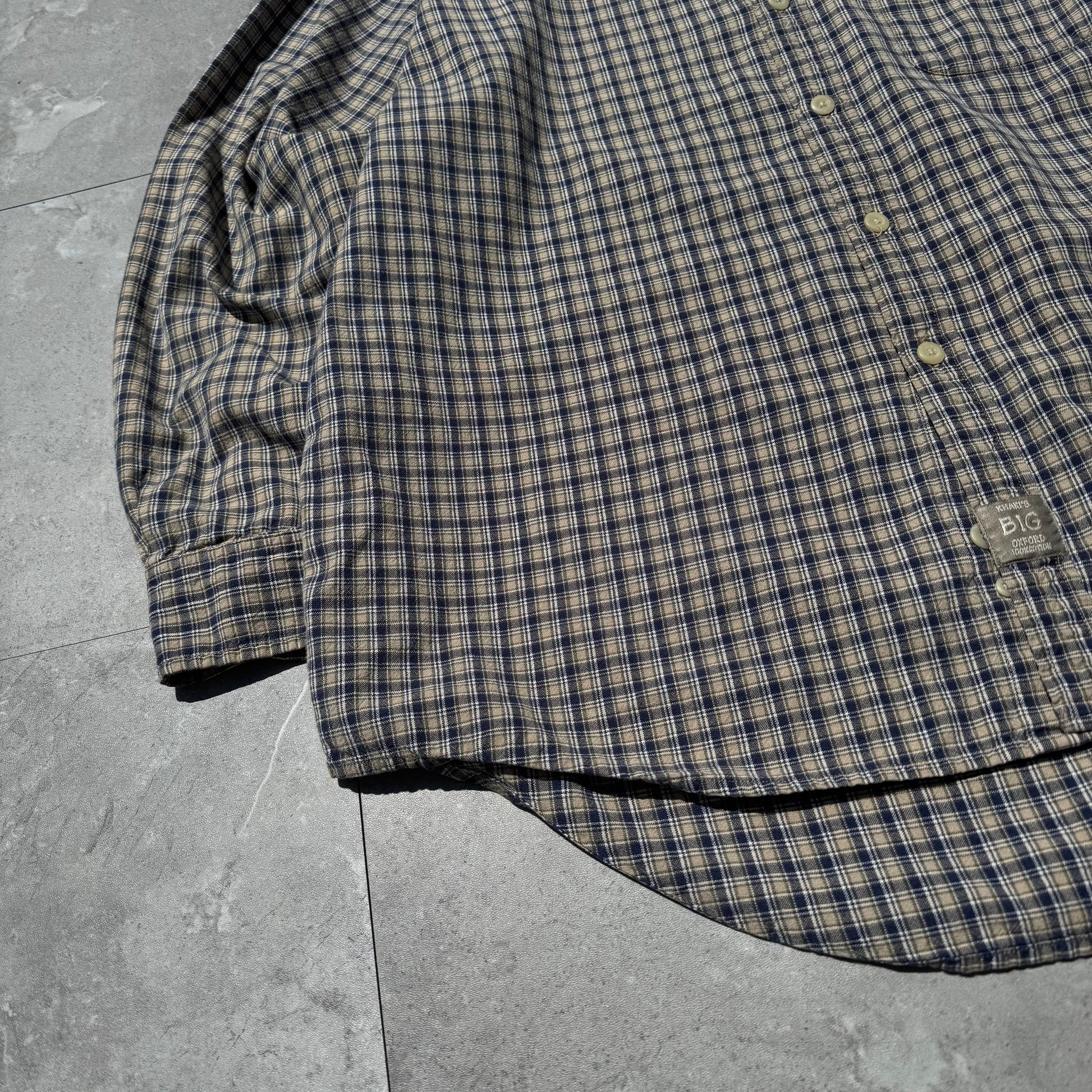 90s-00s Arrow Khaki’s BIG Oxford Checkered Shirt KiiChain Clothing