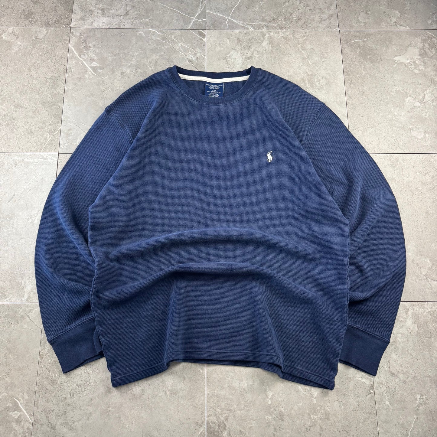 90s Polo Ralph Lauren Navy Long Sleeve Thermal