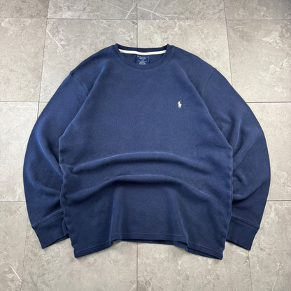 90s Polo Ralph Lauren Navy Long Sleeve Thermal
