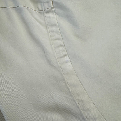00s Polo by Ralph Lauren Caldwell No-Pony Cream Silk x Cotton Open Collar Shirt XL