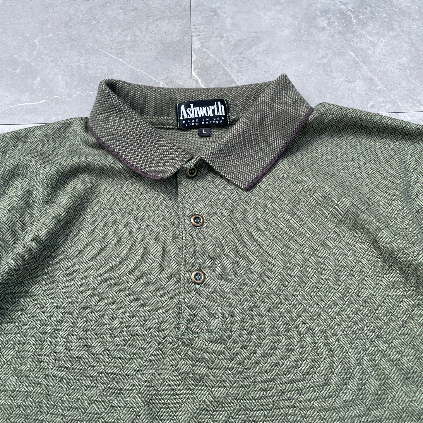 90s Ashworth Made in USA Polo Shirt