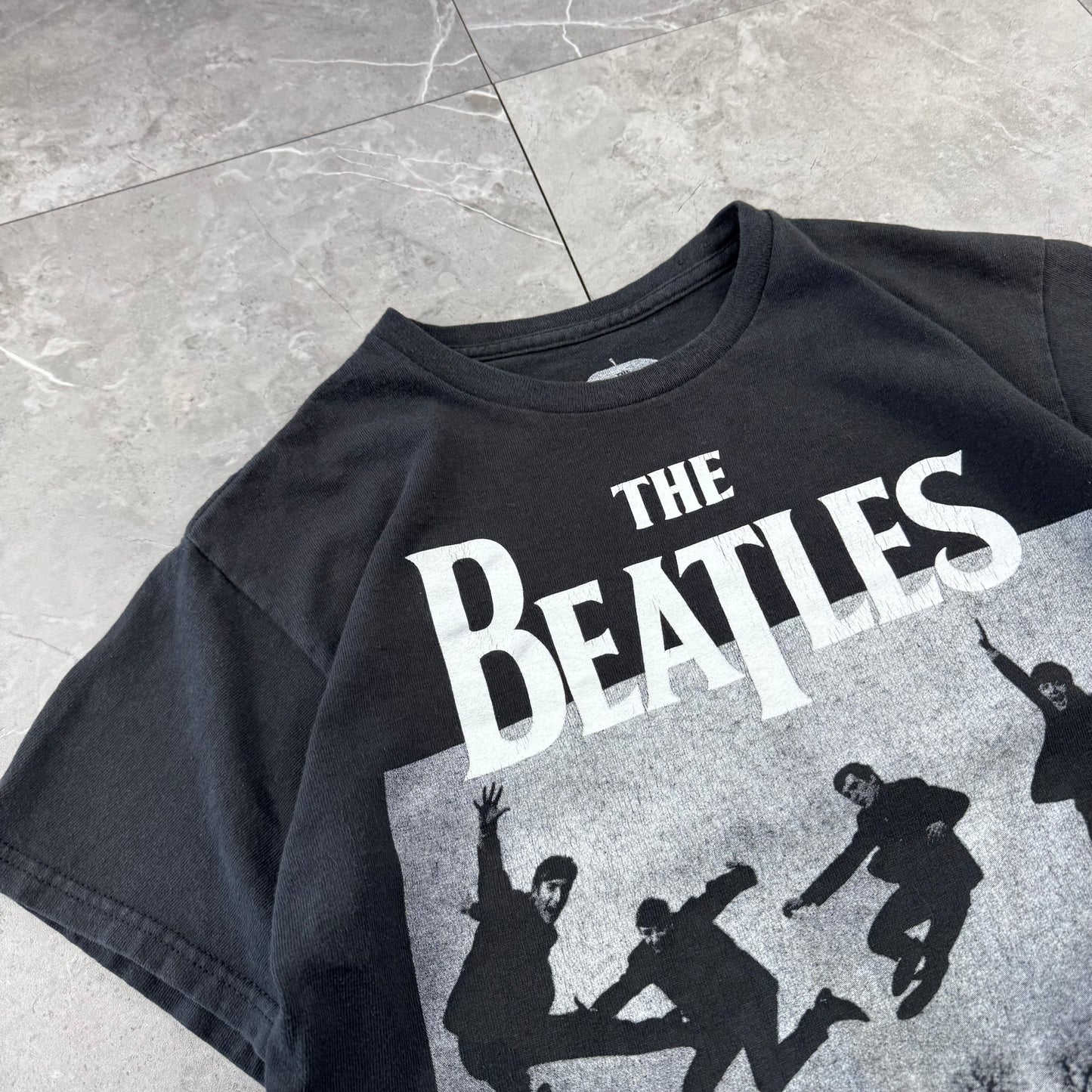 00s The Beatles Black Graphic T-Shirt