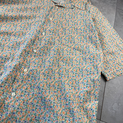 00s Polo by Ralph Lauren Caldwell Orange Flower Open Collar Shirt L