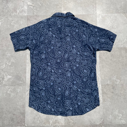 90s Ralph Lauren Cambridge Navy Paisley Shirt