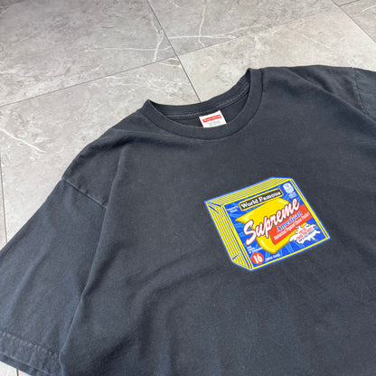 00s~ Supreme Block Cheese Made in USA Graphic T-Shirt