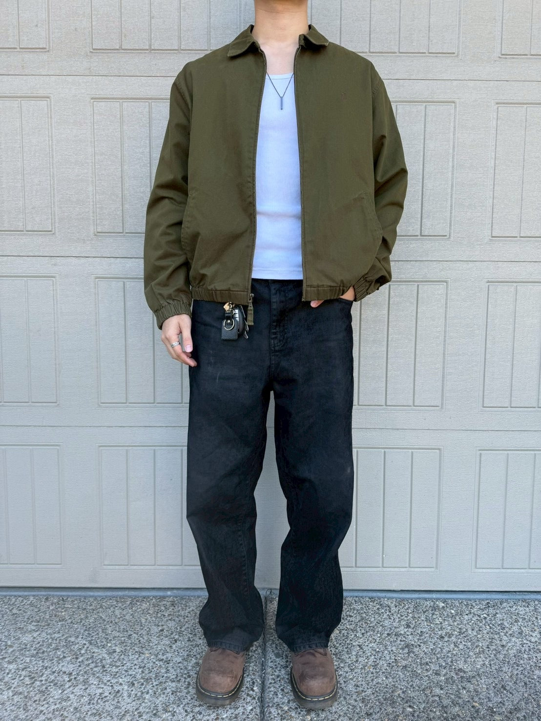 90s-00s Ralph Lauren Brown Checkered Lined Swing Top Jacket