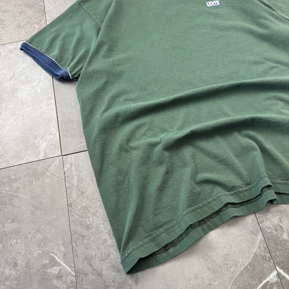 90s-00s Levi’s Green Heavyweight Made in USA Ringer T-Shirt
