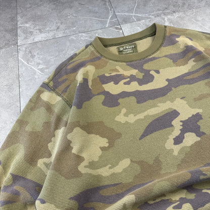 00s Old Navy Camo Long Sleeve Heavyweight Thermal