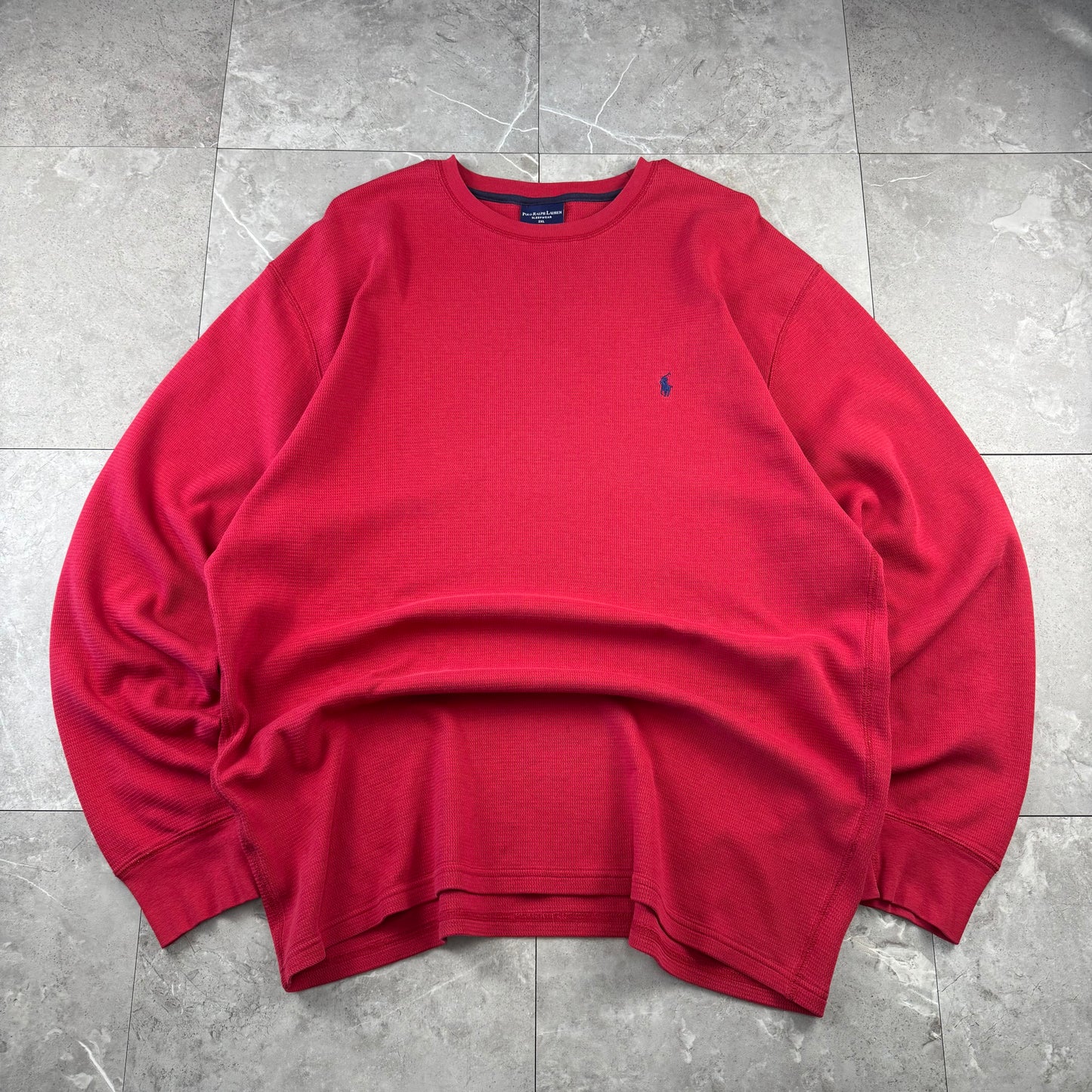 00s Polo Ralph Lauren Red Long Sleeve Thermal