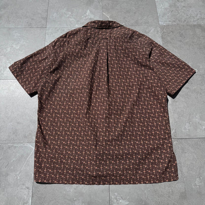 90s-00s Ralph Lauren Caldwell Brown Open Collar Shirt KiiChain Clothing