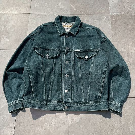 90s Guess Made in USA Dark Blue Denim Jacket