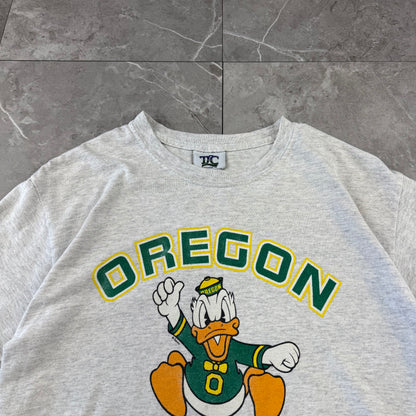 90s TLC Oregon Ducks Disney Donald Duck Collab Graphic Tee
