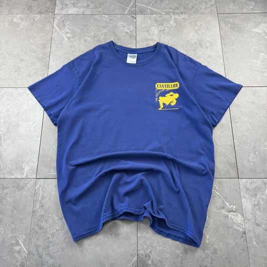90s-00s Gildan La Guenze Cantillon C’est Bon Blue Graphic T-Shirt