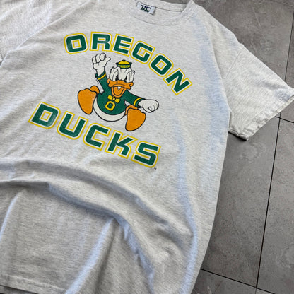 90s TLC Oregon Ducks Disney Donald Duck Collab Graphic Tee