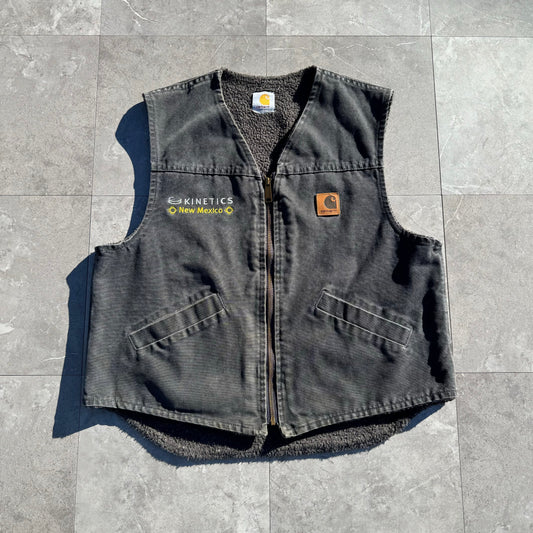 00s Carhartt Kinetics New Mexico Pile-Lined Duck Vest