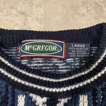 90s McGregor Acrylic Design Knitted Sweater