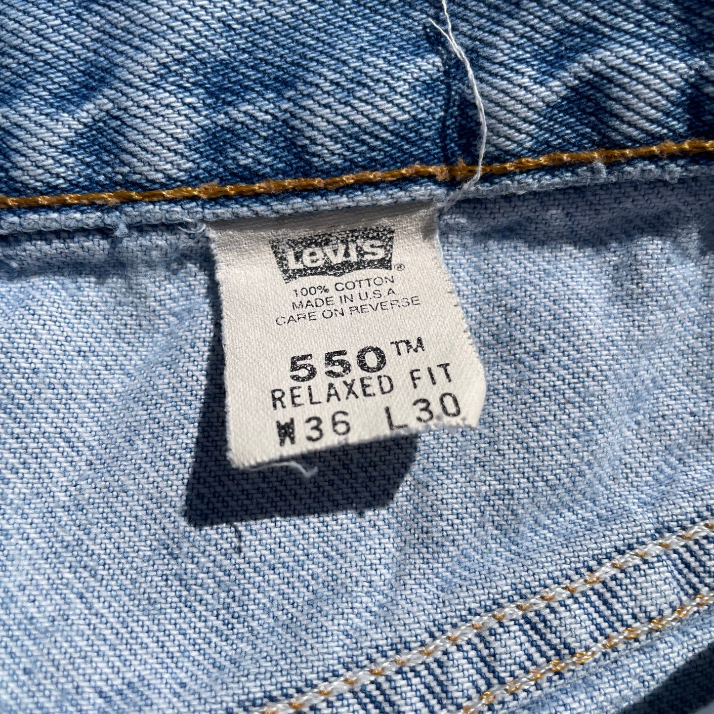 90s Levi’s 550 Made in USA 36x30