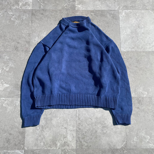 90s Eddie Bauer Heavyweight Blue Knit