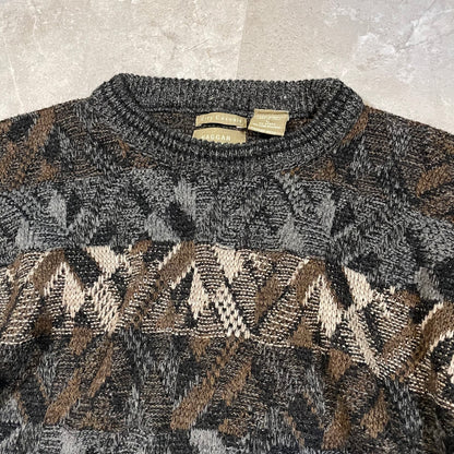 90s Haggar Wool-Blend Design Knit