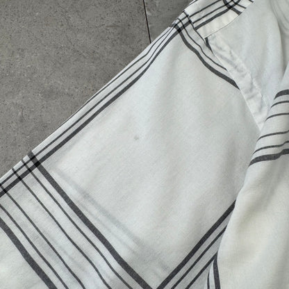 00s Ralph Lauren Caldwell White Checkered Open Collar Shirt XL
