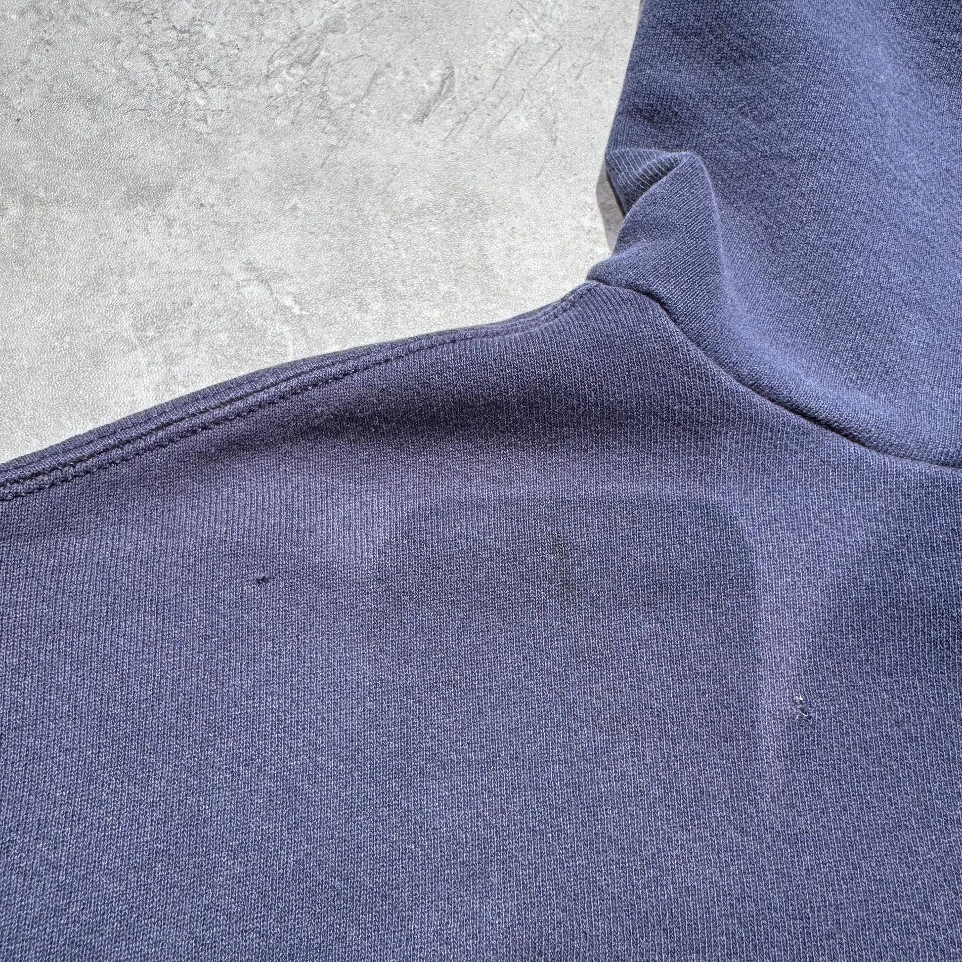90s-00s Nike Center Logo Sun-Faded Navy Hoodie KiiChain Clothing