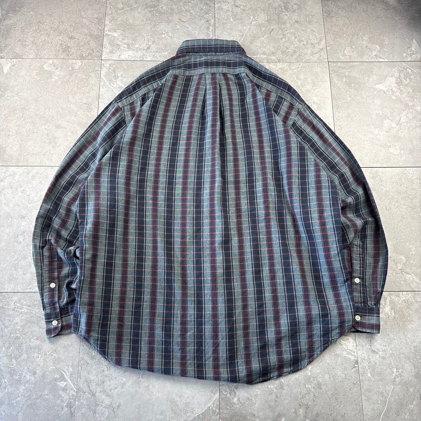 00s Ralph Lauren “Blaire” Striped-Checkered Button Down Shirt