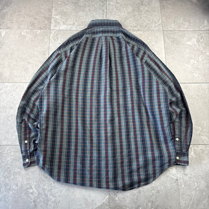 00s Ralph Lauren “Blaire” Striped-Checkered Button Down Shirt