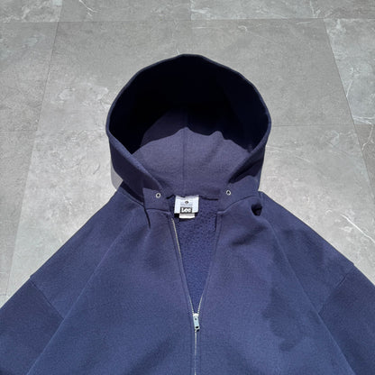 90s Lee Made in USA Navy/Purple Zip-Up Hoodie KiiChain Clothing