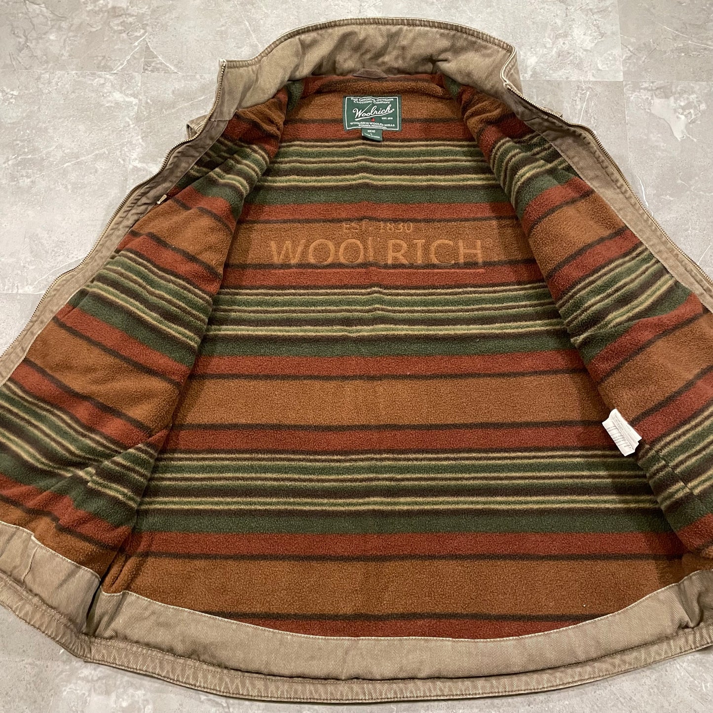 00s Woolrich Fleece Lined Duck Vest