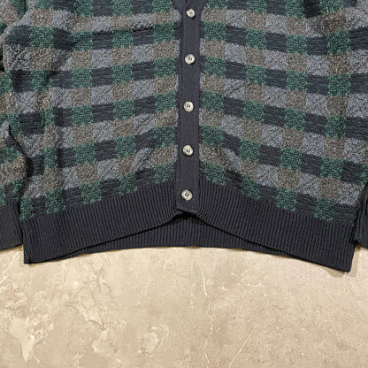 00s Jantzen Checkered Cardigan