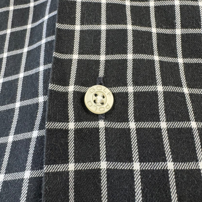 00s Ralph Lauren Polo Golf Caldwell Black Checkered Open Collar Shirt XL