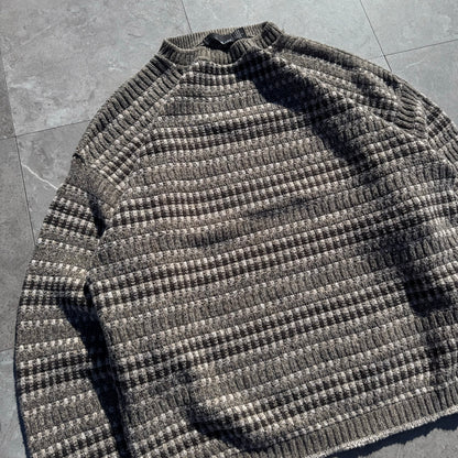 90s Bill Blass Made in USA Hand-Framed Design Knit