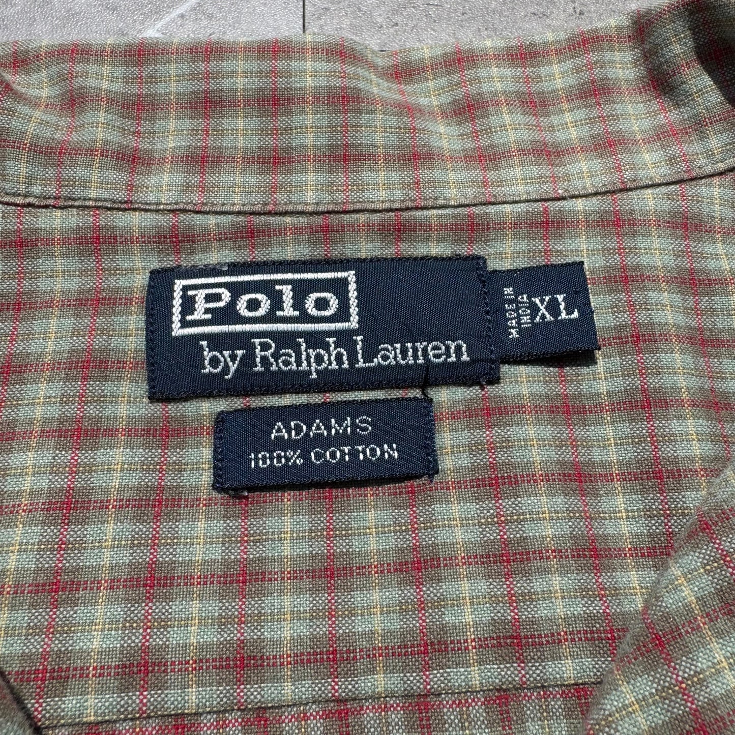 90s Ralph Lauren Adams Checkered Pocket Pony Cotton Short Sleeve Shirt KiiChain Clothing