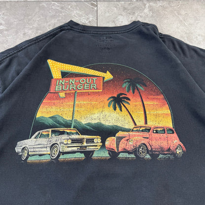 00s In-N-Out Burger California  Black Graphic T-Shirt