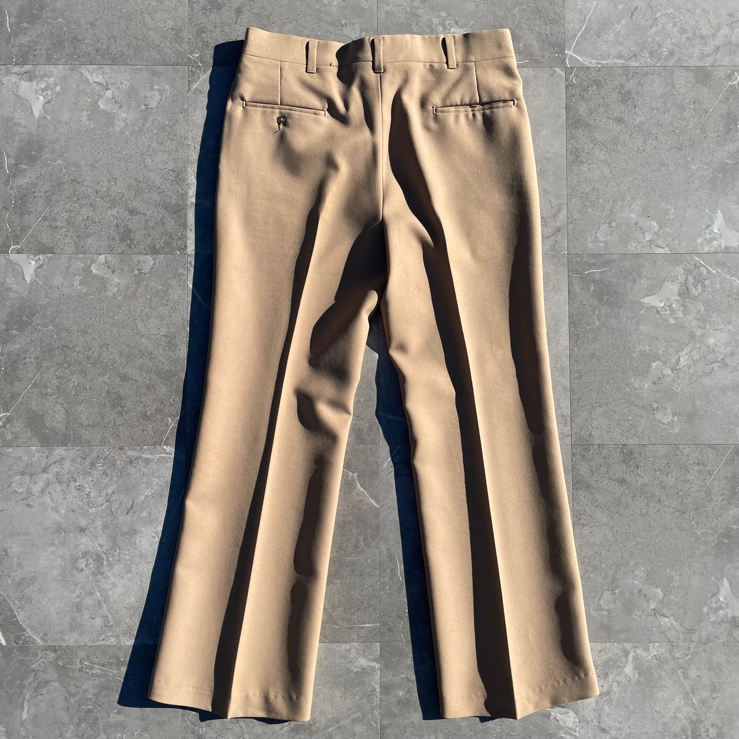 70s Haggar Made in USA Beige Pleated Slacks