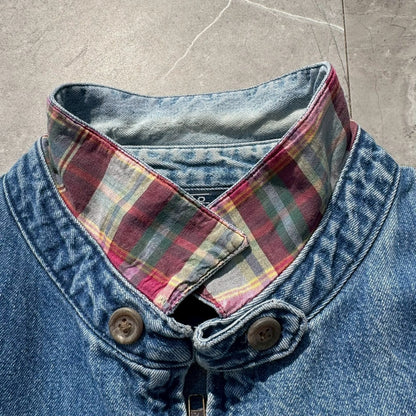 80s-90s Ralph Lauren Light Blue No-Pony Denim Swing Top Jacket