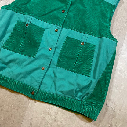90s Unknown Hand Crafted Corduroy Tech Vest